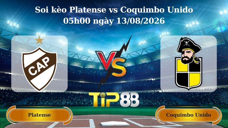 TIP88 Nhận định soi kèo Platense vs Coquimbo Unido 05h00 ngày 13/08/2026 - Copa Libertadores