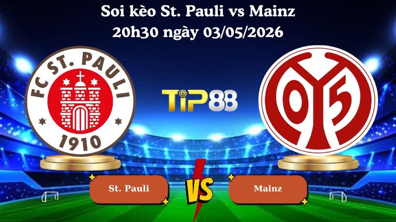 TIP88 Nhận định soi kèo St. Pauli vs Mainz 20h30 ngày 03/05/2026 - Bundesliga